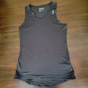Reebok Tank Top Play Dry Black Running Workout Women's Sz S
